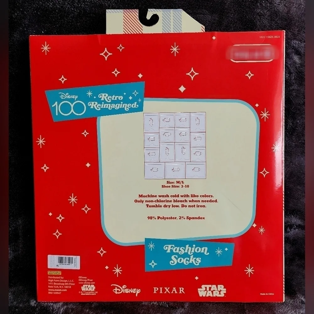 NWT Disney 100 Mickey Mouse 15 Days of Socks Advent Calendar boys S/M, M/L, girl